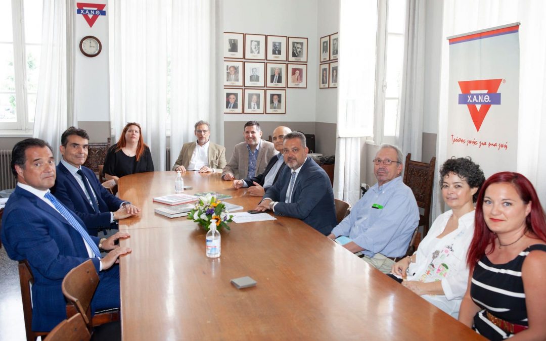 Επίσκεψη του Υπουργού Ανάπτυξης και Επενδύσεων, Άδωνι Γεωργιάδη, στη Χ.Α.Ν.Θ.