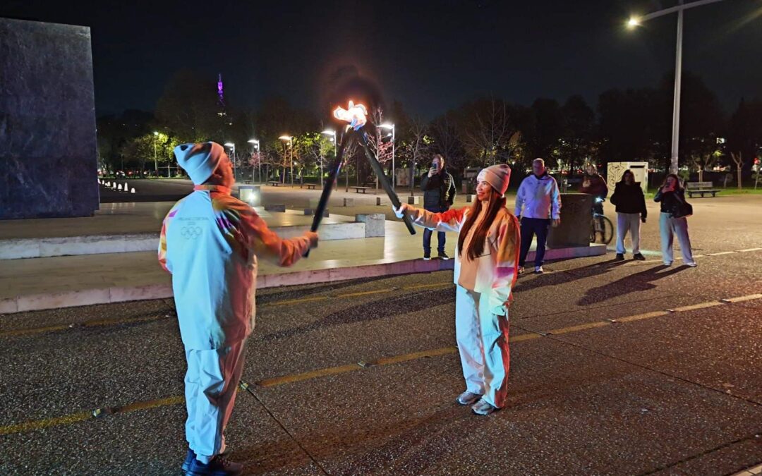 Ο Πρόεδρος του Δ.Σ. της Χ.Α.Ν.Θ. Ιωάννης Σωσσίδης στην λαμπαδηδρομία Θεσσαλονίκης!