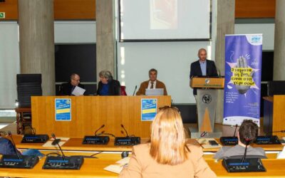 Ο πρόεδρος του Δ.Σ. της Χ.Α.Ν.Θ. Δημήτρης  Γκανάκης στην εκδήλωση του Δήμου Θεσσαλονίκης για την κοινή δράση κατά της βίας των νέων!