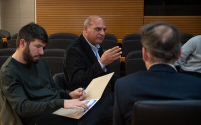 Ο πρόεδρος του Δ.Σ. της Χ.Α.Ν.Θ. Δημήτρης  Γκανάκης στην εκδήλωση του Δήμου Θεσσαλονίκης για την κοινή δράση κατά της βίας των νέων!