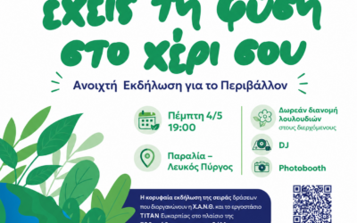 Χ.Α.Ν.Θ. και ΤΙΤΑΝ προσκαλούν το κοινό σε μια μεγάλη γιορτή για το περιβάλλον στην παραλία της Θεσσαλονίκης